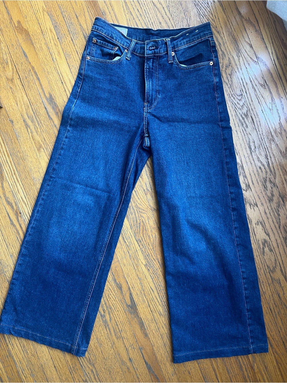 GAP High Rise Stride wide leg Jeans